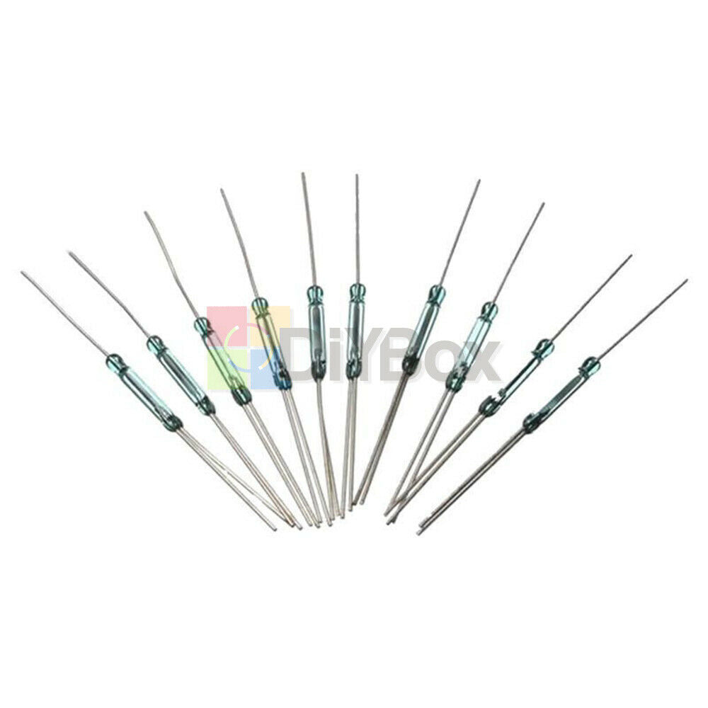 10PCS 2.5 x14mm Glass Reed Relay 4W 3-Pin Magnetic N/O N/C Switch