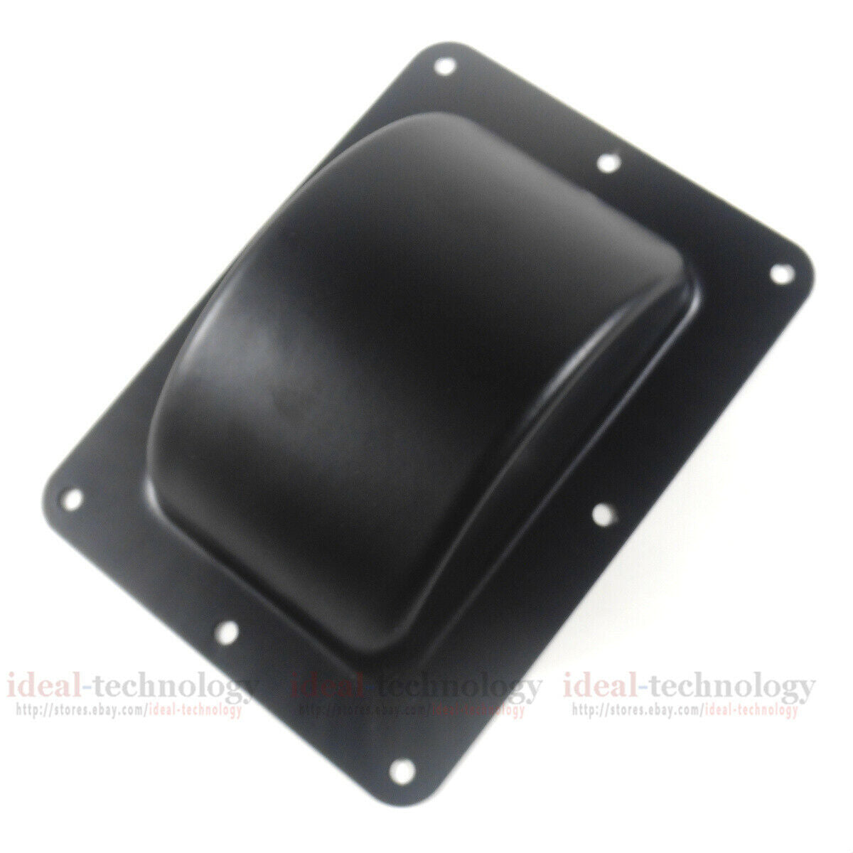 4 Pcs Recessed Black Castor Dish 6" x 4" to Fit 3" or 4" Wheels For ATA Cases