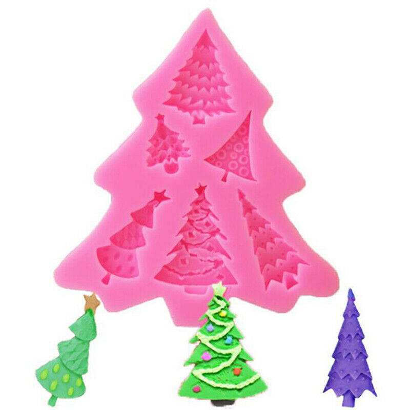 Christmas Tree Fondant Cake Silicone Mold Christmas Cake Chocolate Candy .l8
