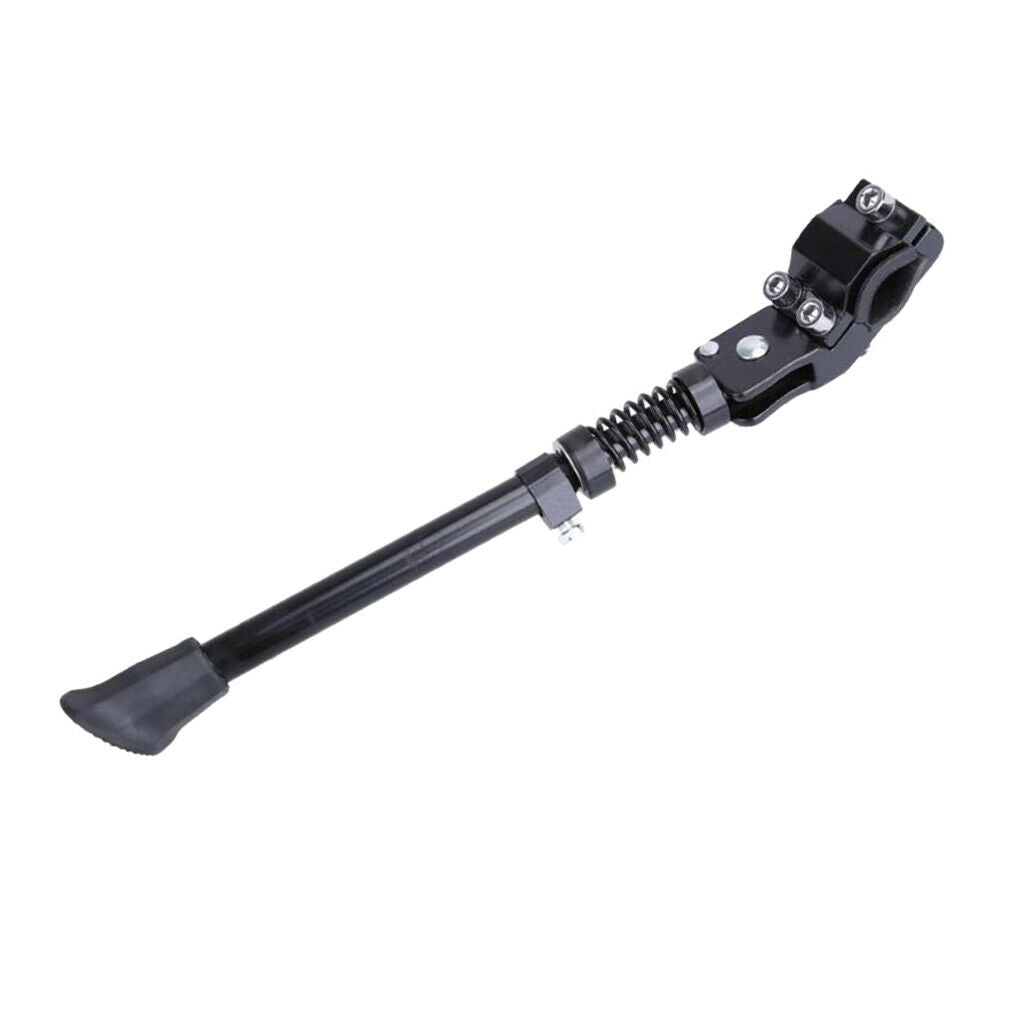 Bike Kick Stand Cycle Adjustable Rubber Foot Heavy Duty Prop Stand Black
