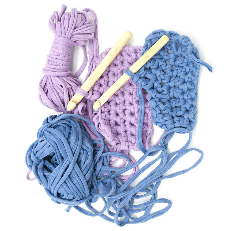 1Pair Big Wood Crochet Hook 11mm 13mm Weaving Needle Wooden Knitting Hoo.l8