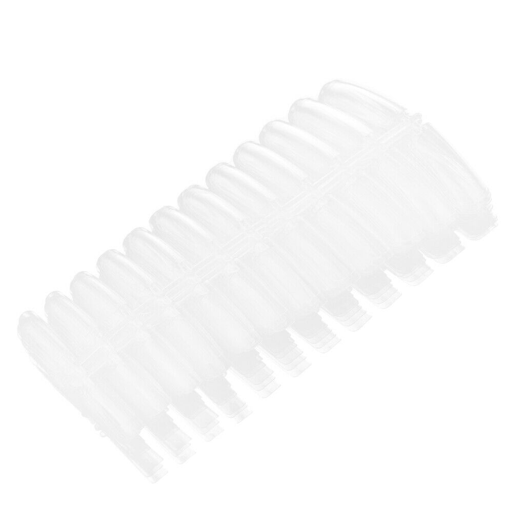 False Nail Tips Pratice Stickers Display Nail Gel UV Polish Manicure Clear