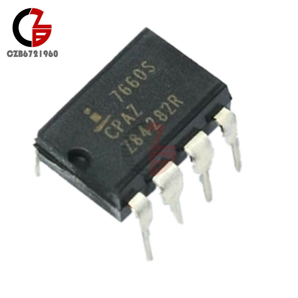 10PCS  ICL7660SCPAZ DIP-8 ICL7660 INTERSIL CMOS Voltage Converters IC