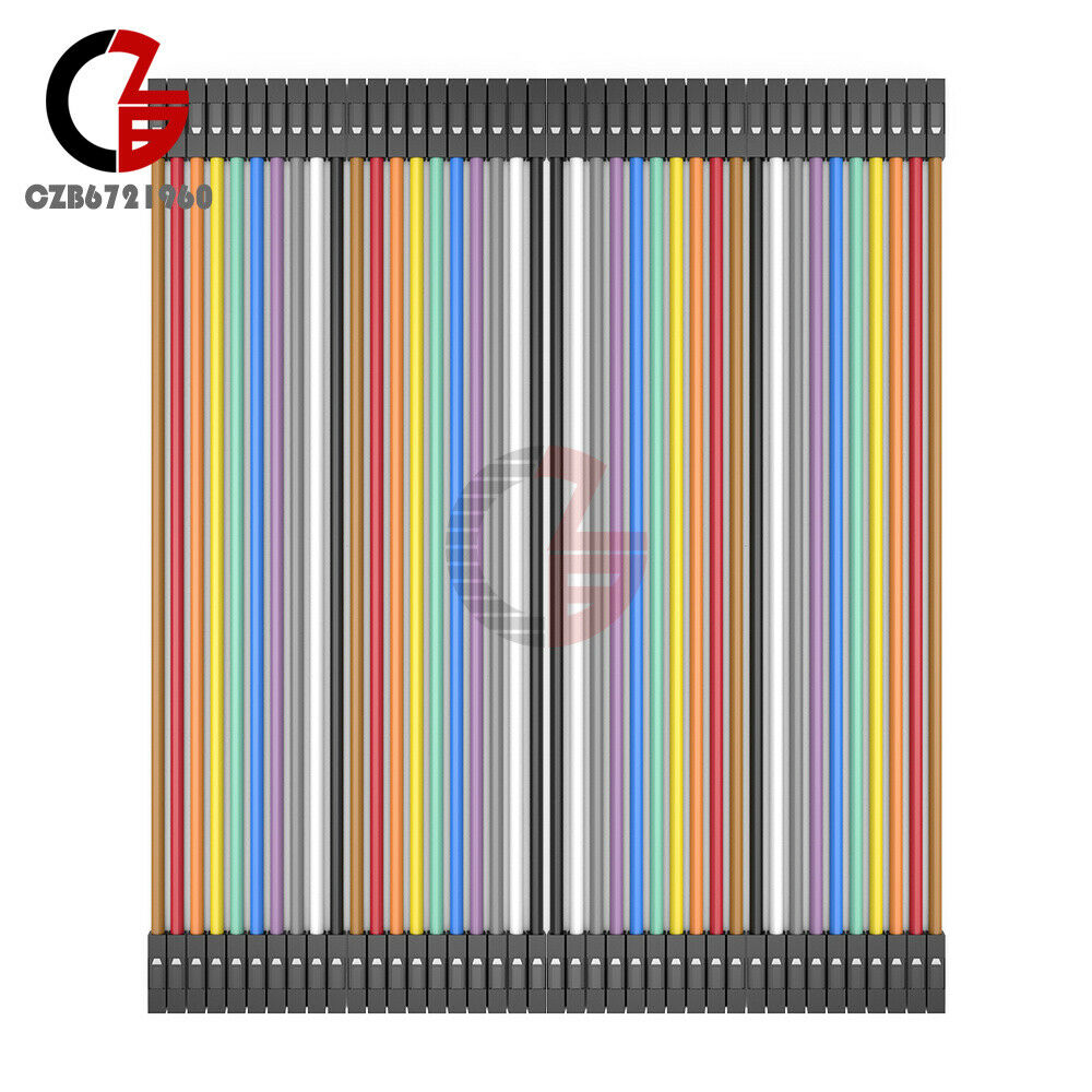10X40PCS Dupont Wire Female to Female Connector Cable 2.54mm 1P - 1P For Arduino