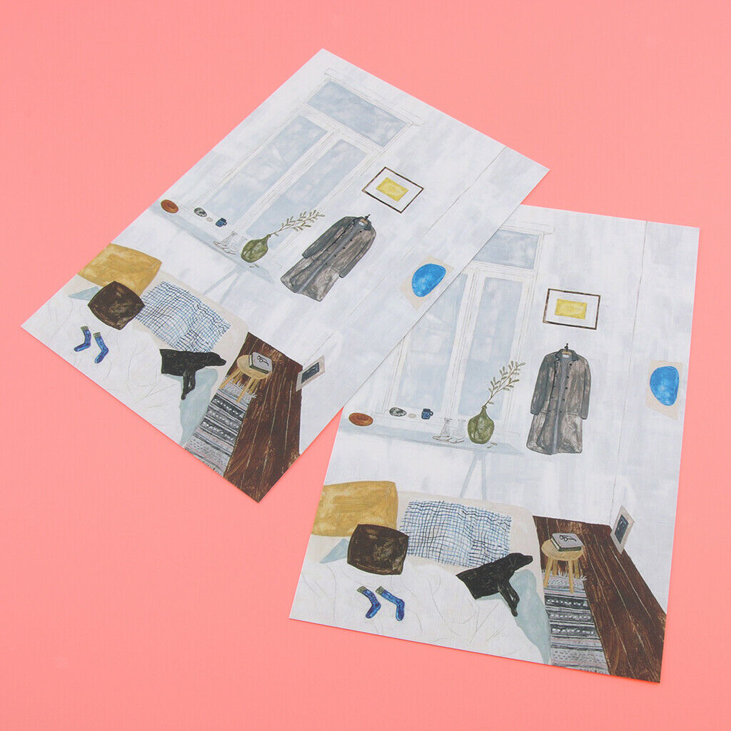 Double-sided Illustrator Wall Card Decoration Photo Props Paper Room