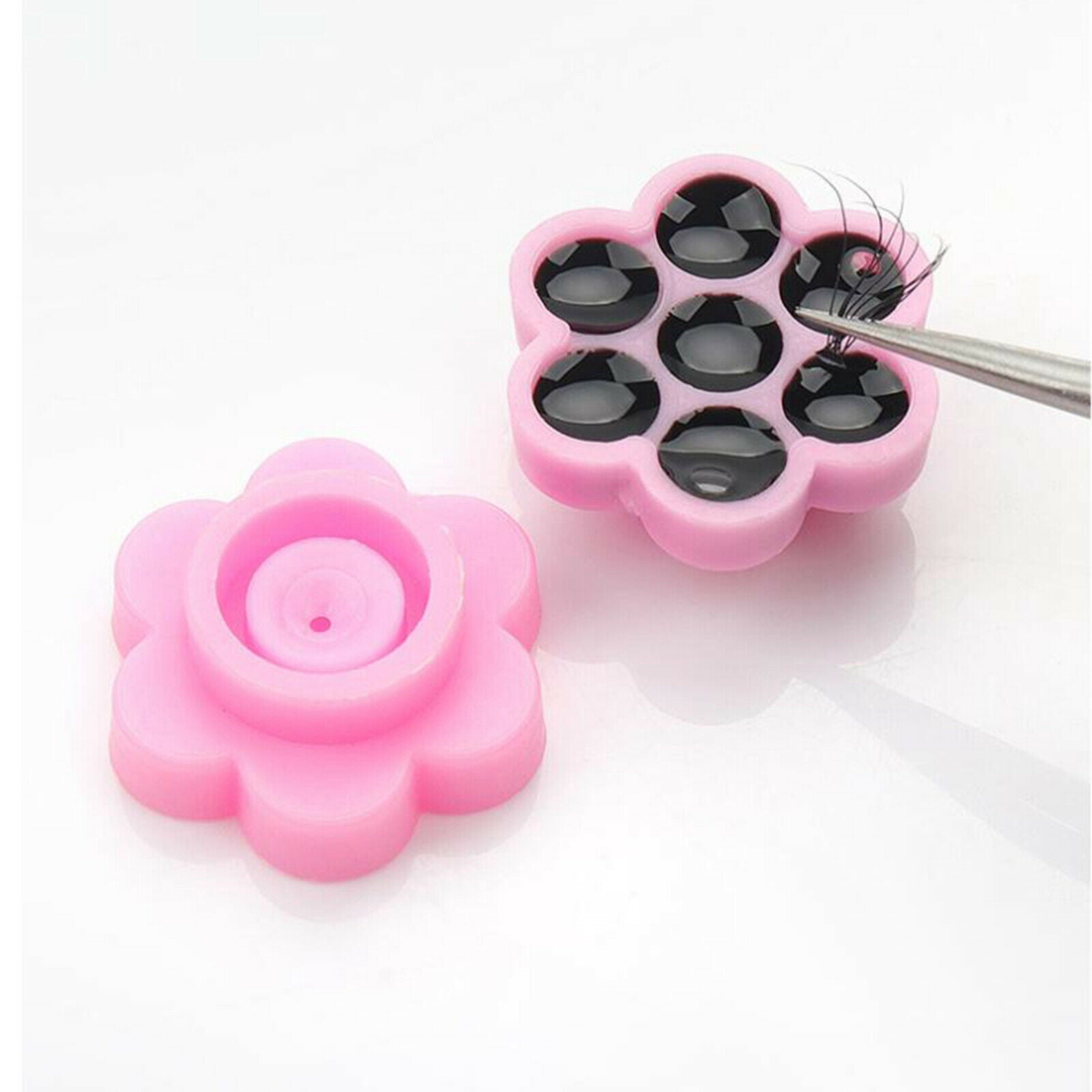 100PCS Eyelash Extensions Adhesive Glue Holder Container Lash Stand Supplies