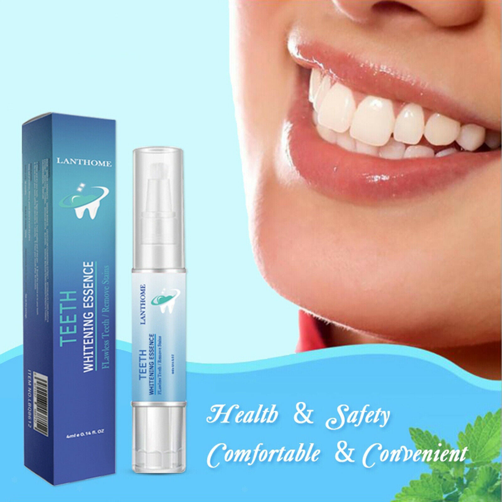 1Pc Oral Care 4ml Teeth Whitening Essence Pen Remove Plaque Easy to Use Safe
