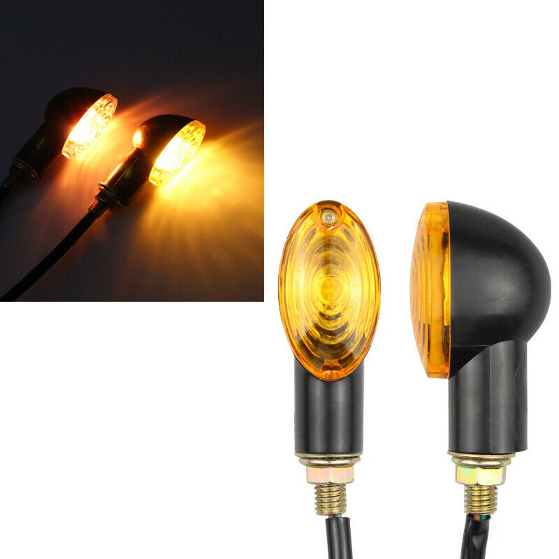 12V Universal Motorcycle Scooter Bike Turn Signal Indicator Blinker Amber Light