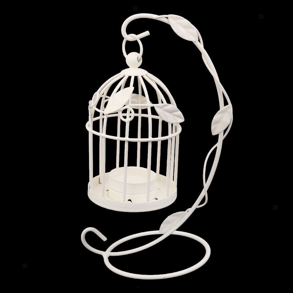 Wedding Birdcage Hanging Stands Candleholder Tealight Candleholder White