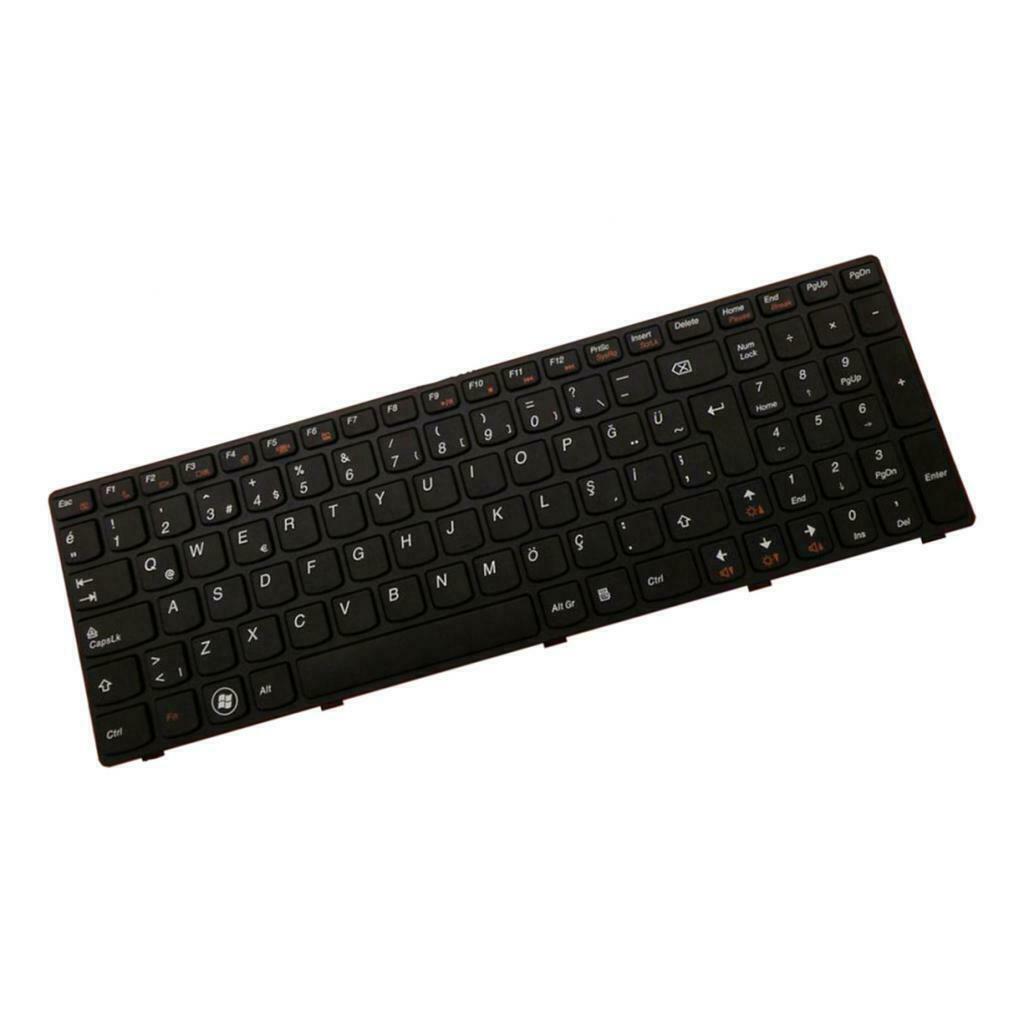 Replacement Keyboard Turkey for Lenovo B570 Z570 V570G b580 with Frame