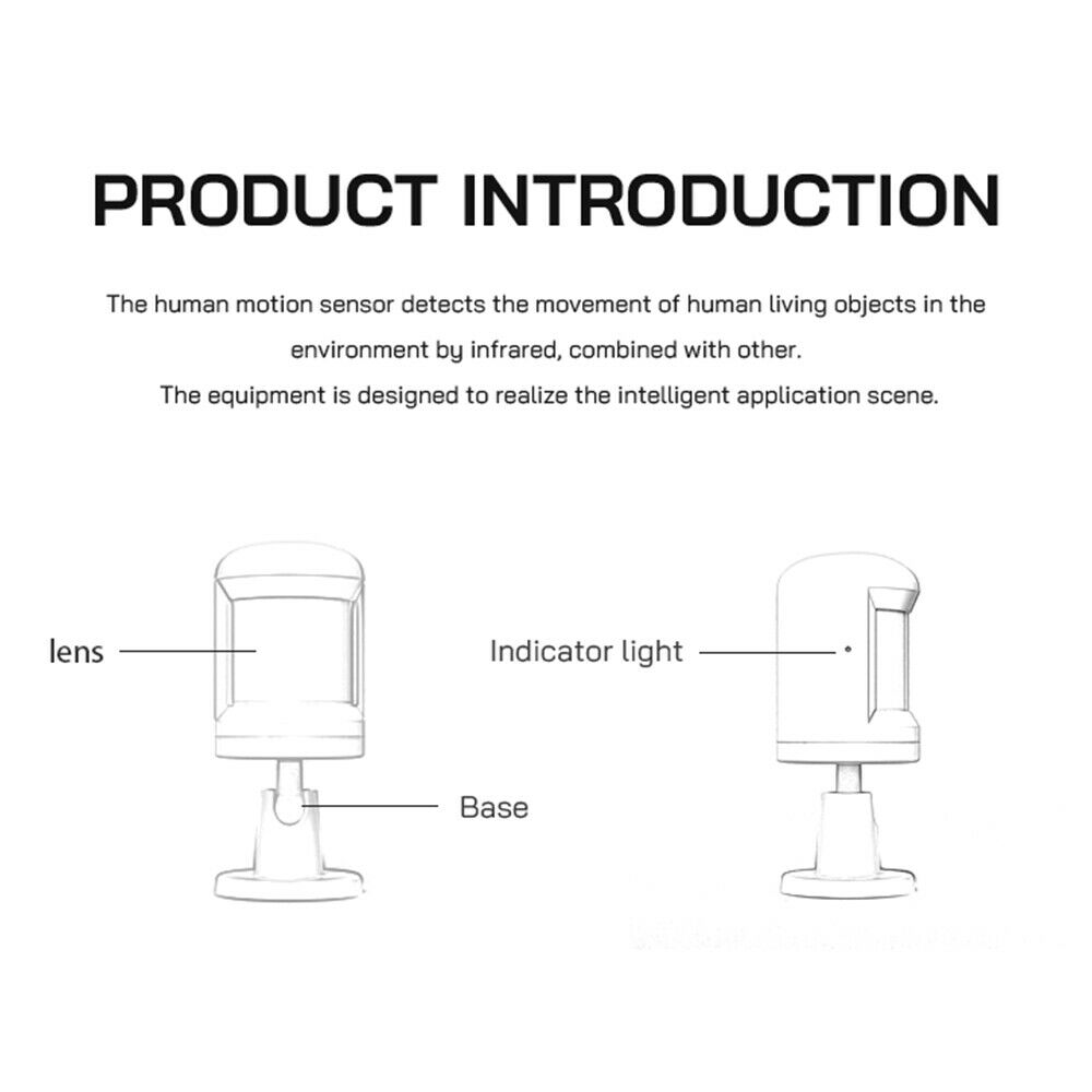 Tuya Wireless Smart Motion Sensor Alarm Home Security Gateway Alarm System NEW