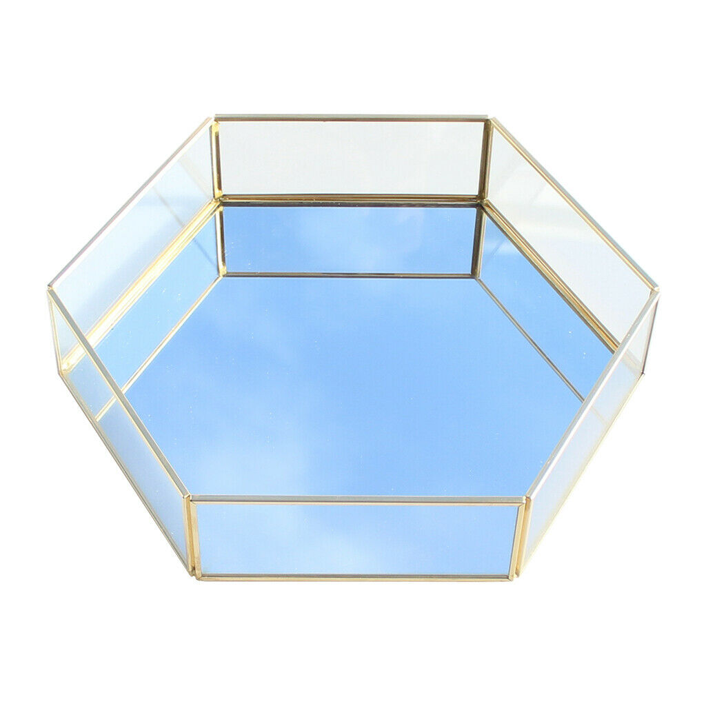 Artistic Clear Glass Jewelry Box Succulent Moss Plant Terrarium Display Planter