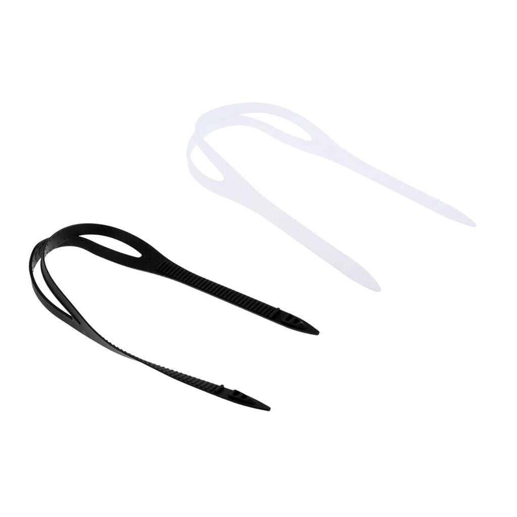 2 Adjustable Silicone Universal Swimming Swim Goggles Strap Band Accessories
