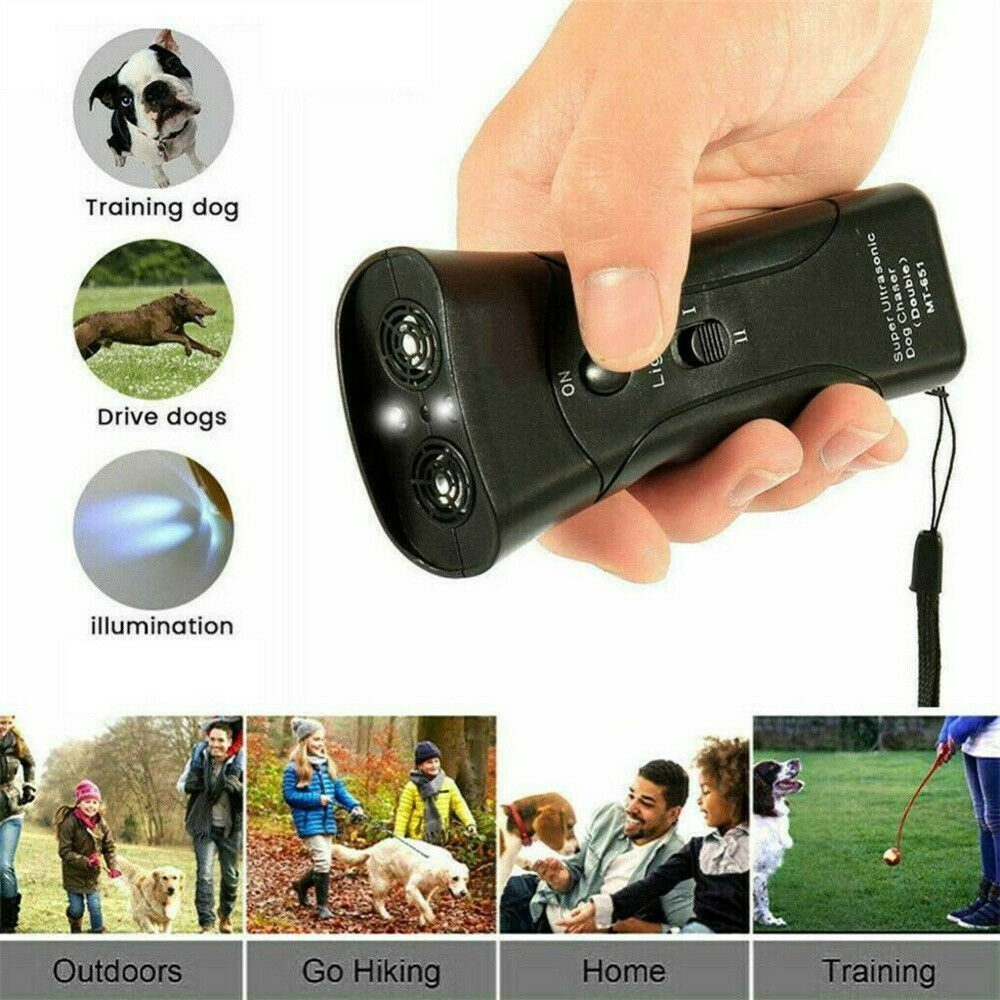 1*LED Pet Dog Anti Barking Stop Bark Training Repeller Control Device Ultrasonic