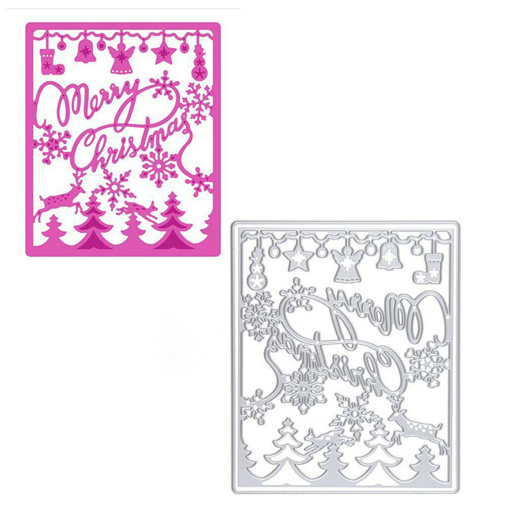 Metal Cutting Dies Stencil DIY Scrapbooking Embossing Tool-Merry Christmas