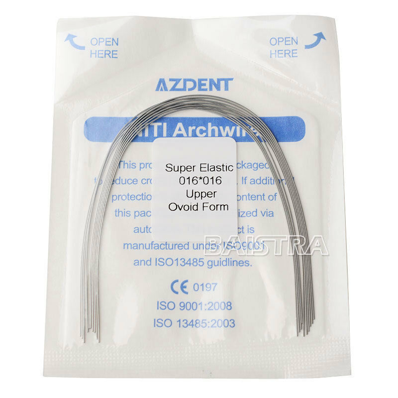 20 Packs Dental Orthodontic Super Elastic Niti Arch Wire Rectangular 16x16Upper