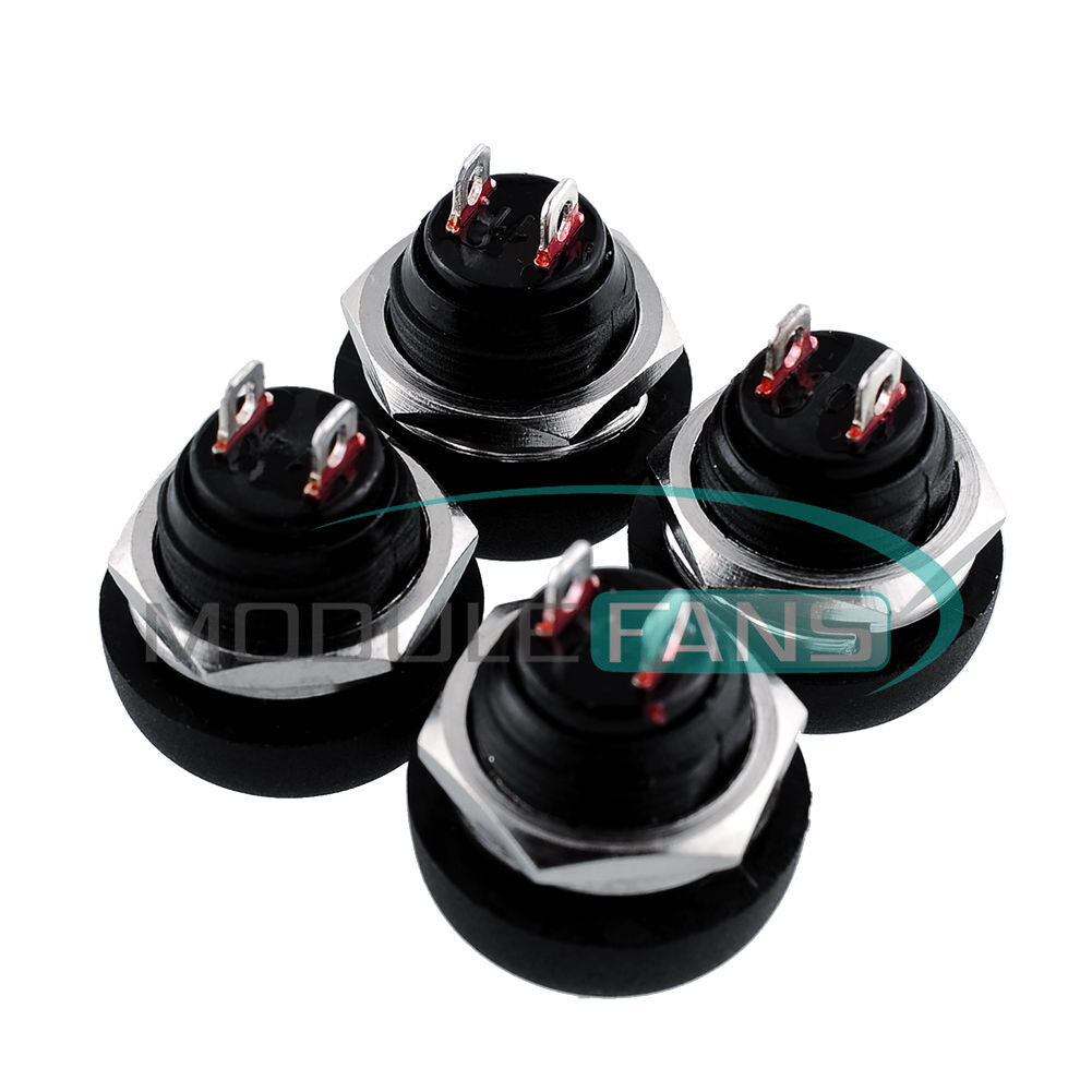 4PCS Mini 12mm Waterproof Momentary ON/OFF Push Button Round Switch M