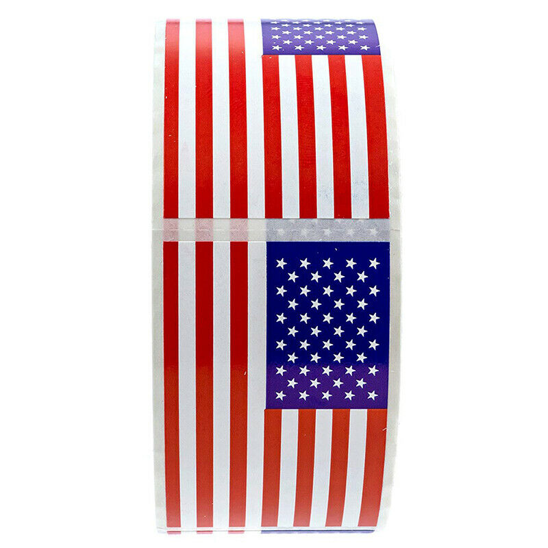 250Pcs/Roll American Flag Stickers Scrapbooking Stationery Labels Decorat.l8