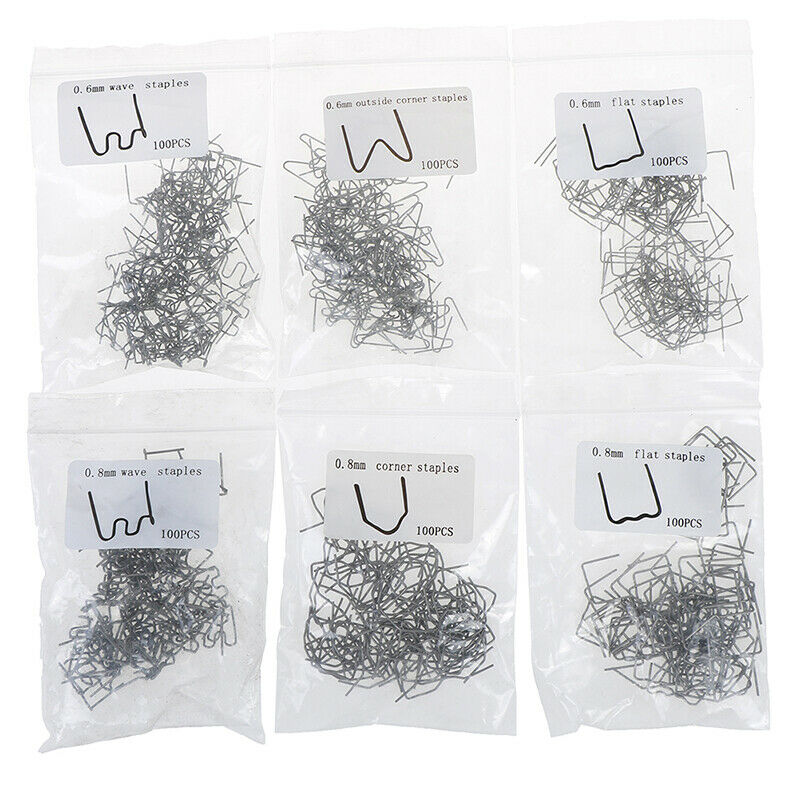 Lots 600pcs Hot Staples For Car Bumper Fender Welder Stapler Plastic Repair Suit
