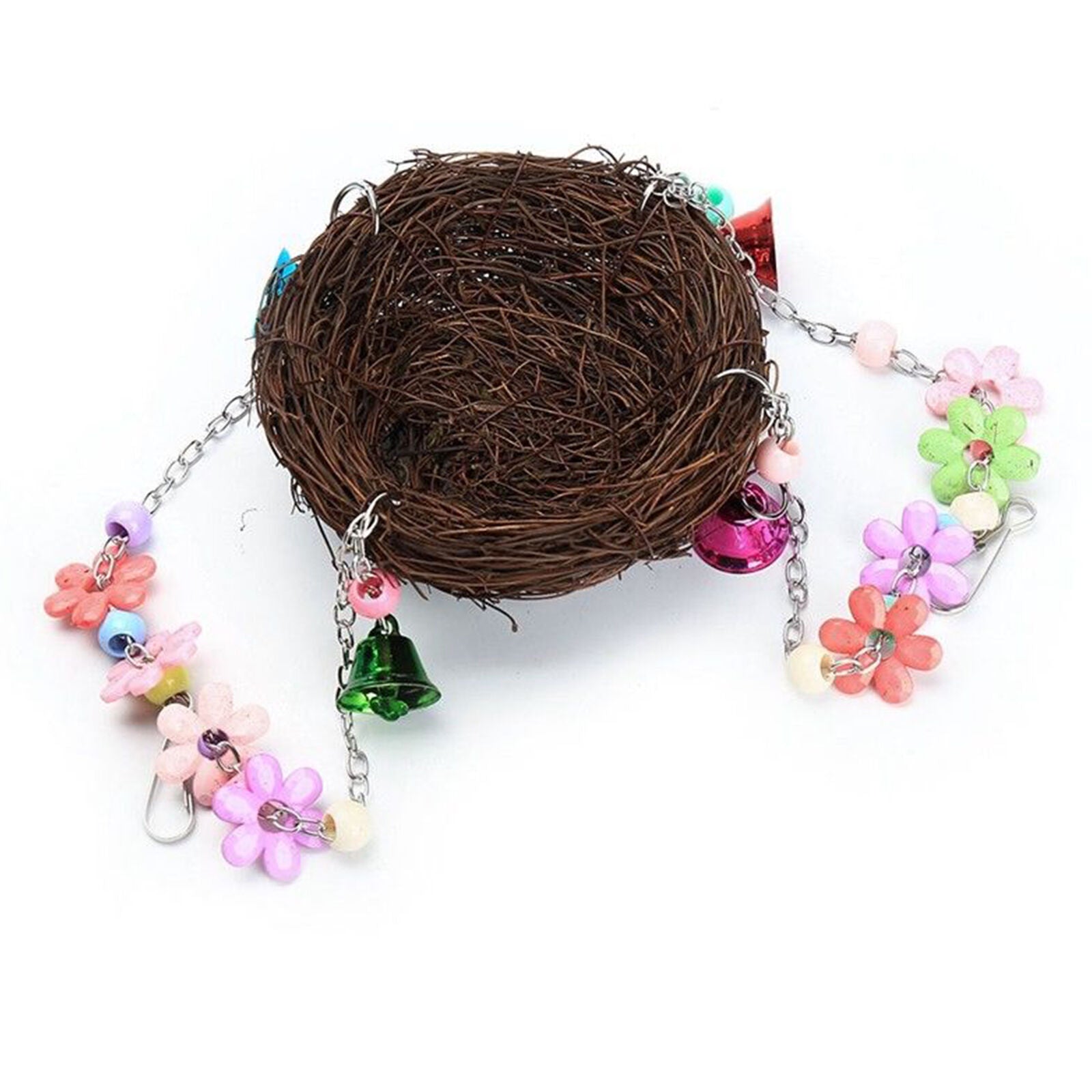 Parrot Bird Swing Hanging Chew Toys Parakeet Budgie Cockatiel Nest Hammock Gift