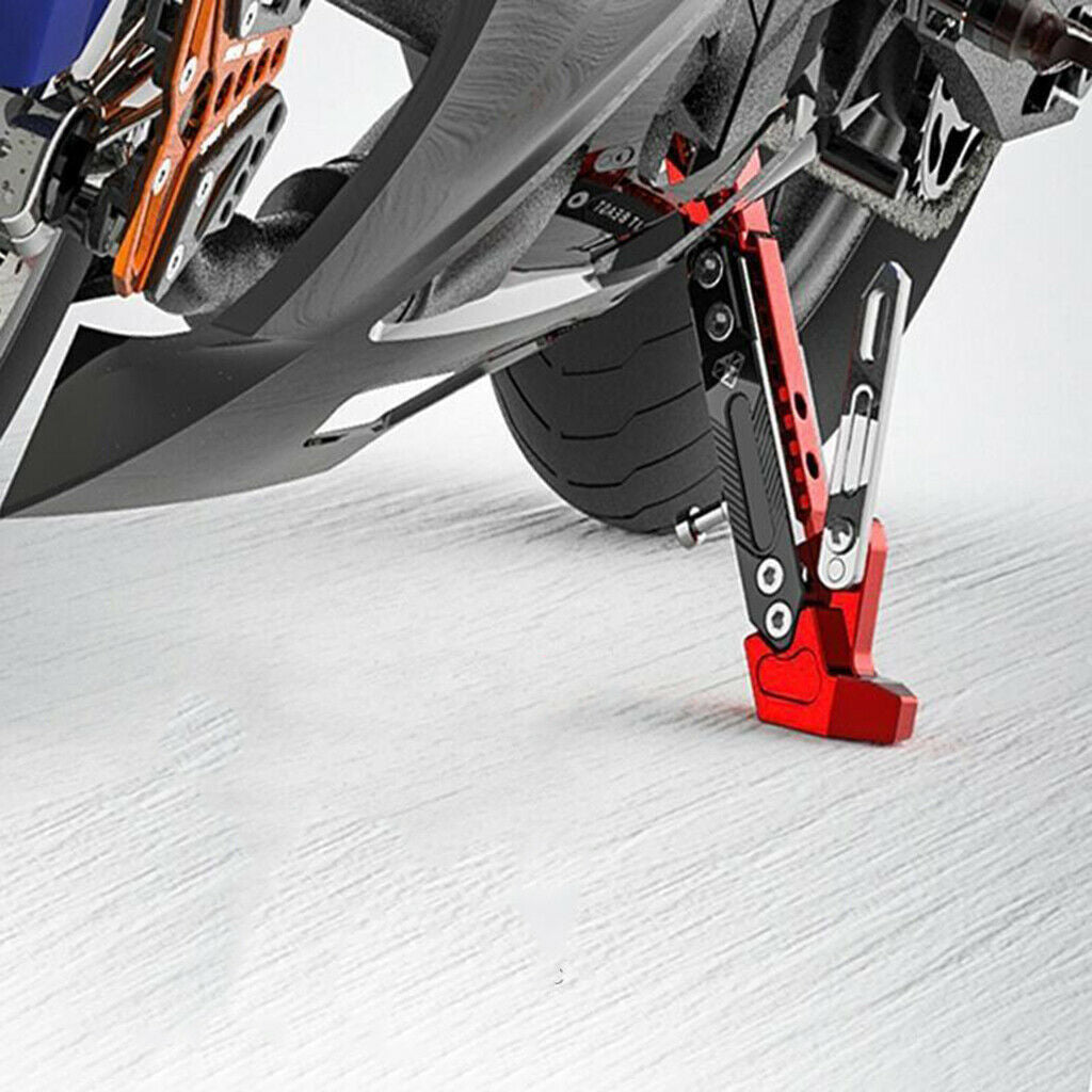 Motorcycle Kickstand Adjustable Foot Side Tripod Scootor Dirt Bike 200x50mm