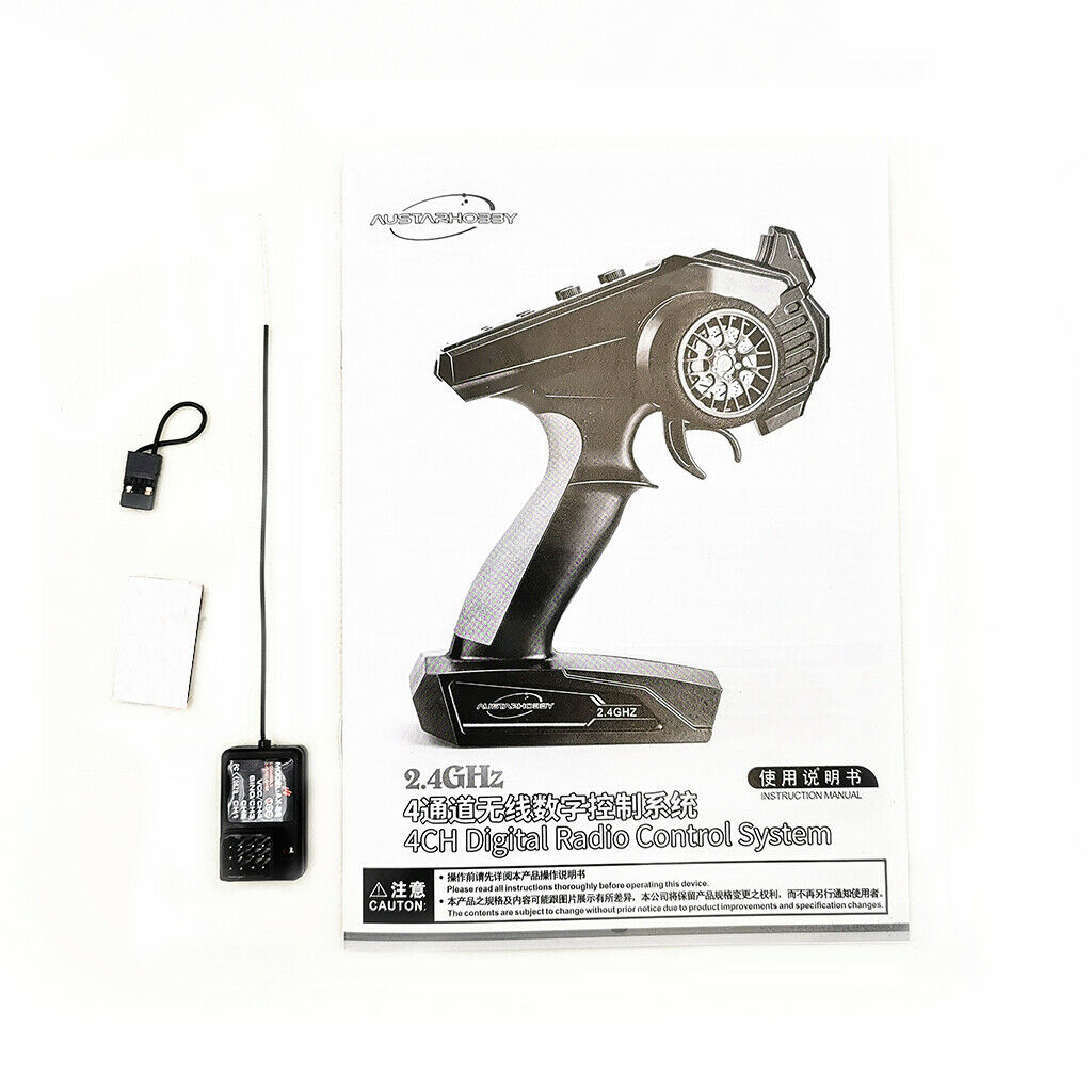 2.4Ghz 4Channel RC Transmitter with Receiver for RC Car Vehicles Boat Tank