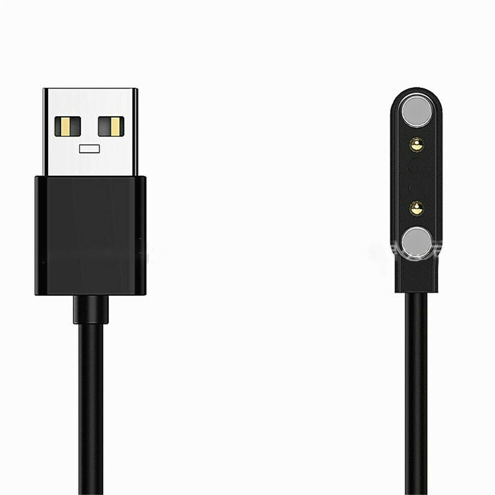 2Pin Smart Watch Charging Cable 4mm USB Power Charger Emergency Protection Cable