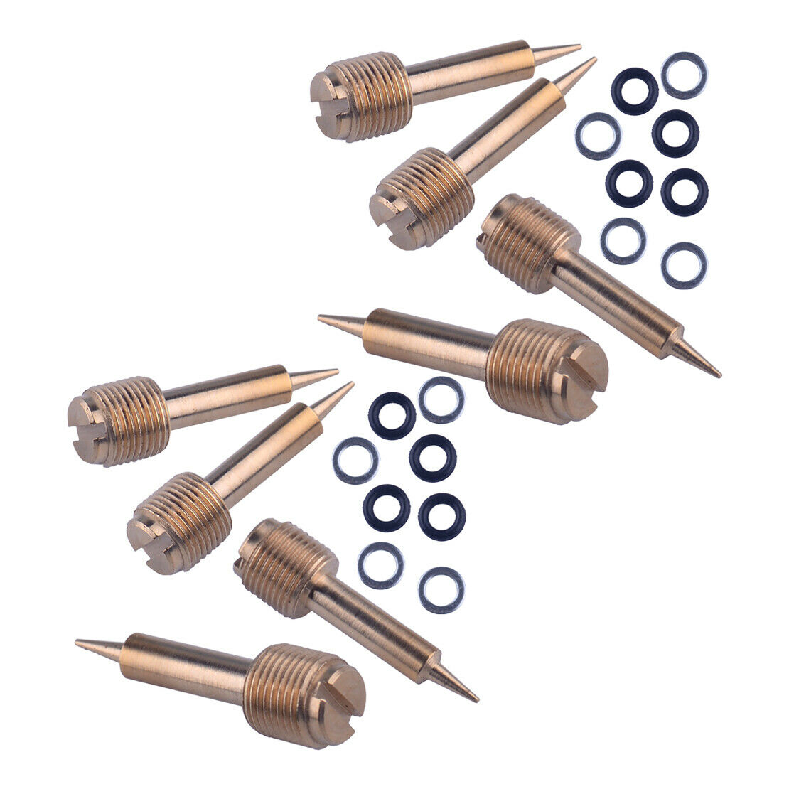 8x Carburetor Pilot Air Fuel Mixture Screw fit for Suzuki GSXR800 VS800 VS1800