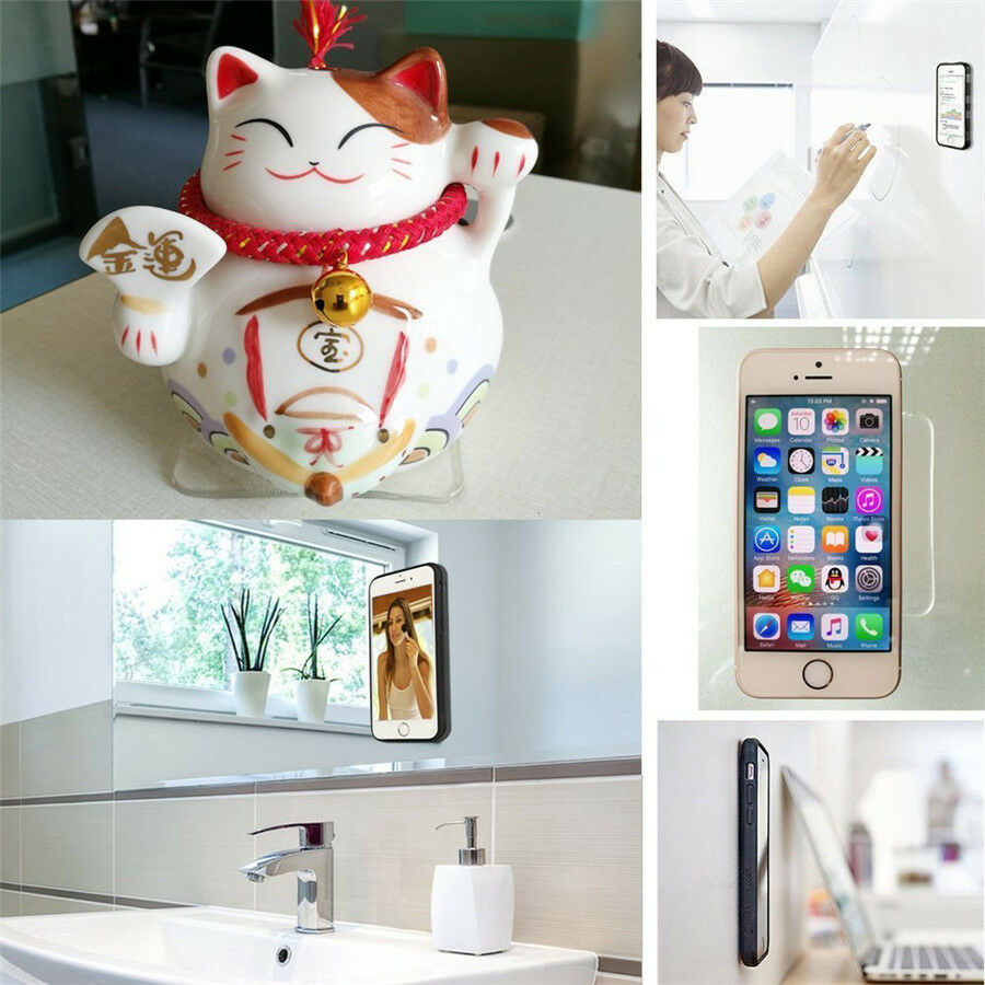 10Pcs Washable Sticky Gel Cell Pad Car Dashboard Anti-Slip Phone Holder Pads Mat