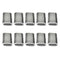 10 Piece Aluminium Steel Wire Rope Cable Ferrules Crimping Loop Sleeves 6mm