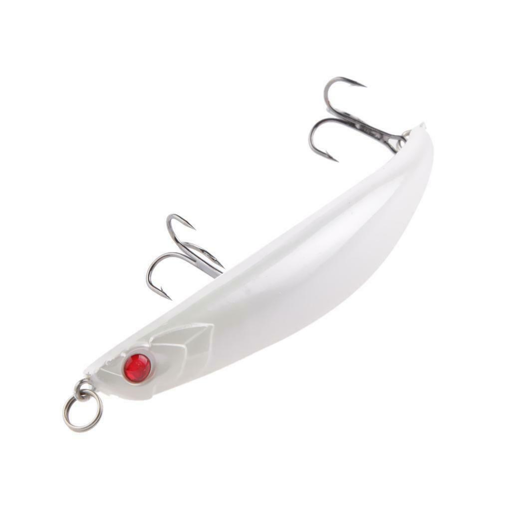 Saltwater 11cm Topwater Fishing Lures Baits Treble Hooks Crankbait Red