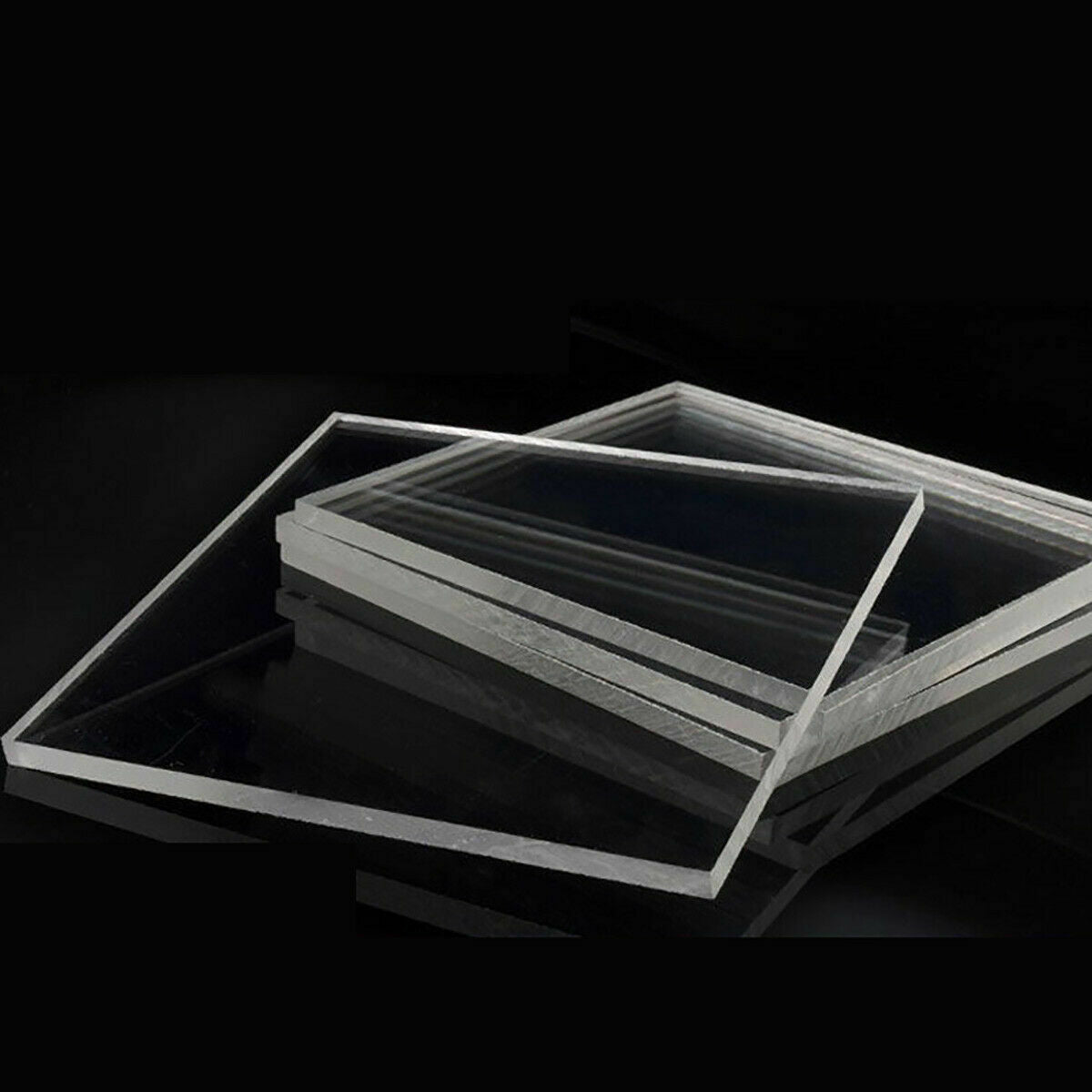 2pcs 3x100 x100mm PERSPEX ACRYLIC LUCITE SHEET CLEAR