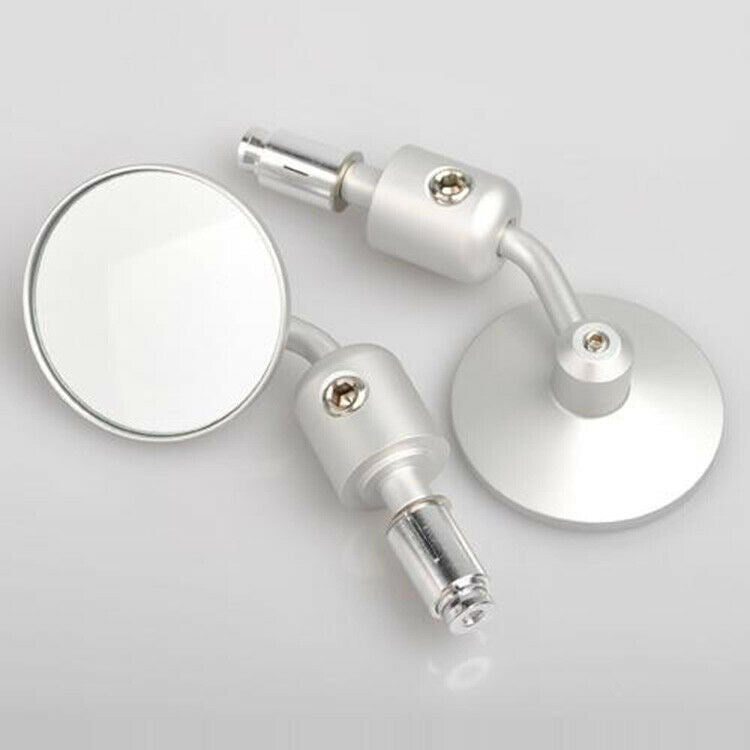 Motorcycle Short Round Left Right Rearview Mirror Universal Motocross Dirt Bikes