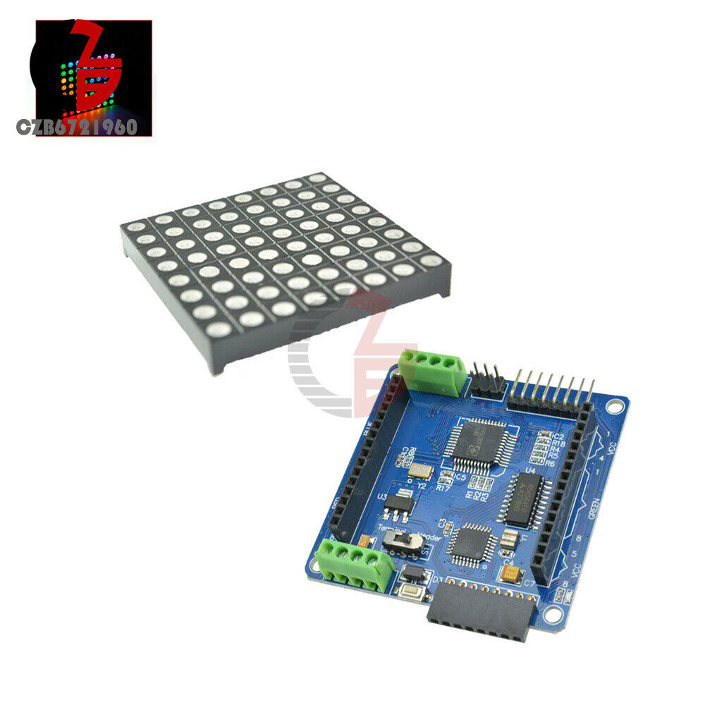 RGB Full-color 8x8 LED with Colorful Magic Matrix Driver Shield Colorduino Kits