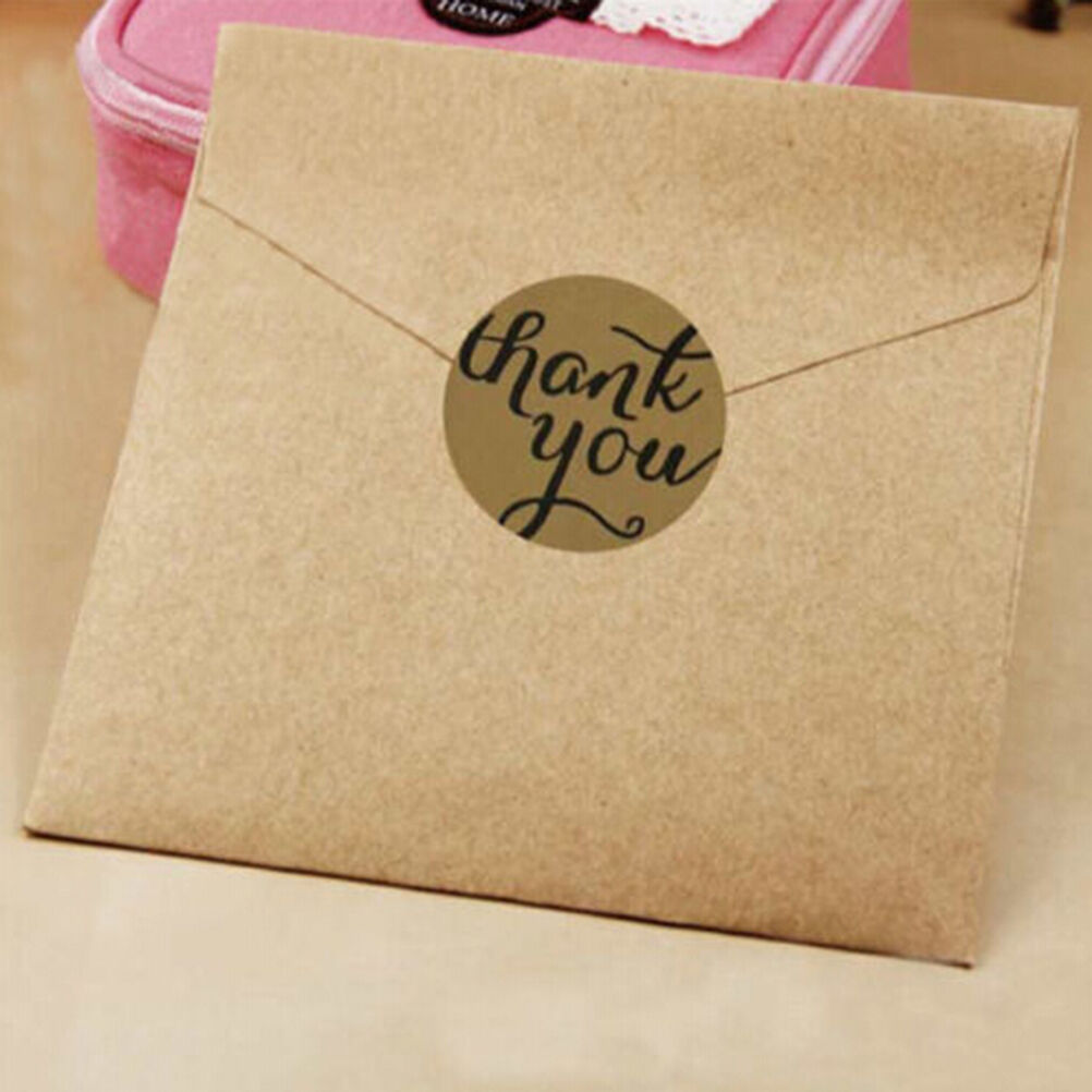 24Pcs THANK YOU Kraft Seal Stickers Label for Wedding vor/Envelope/Card C.l8