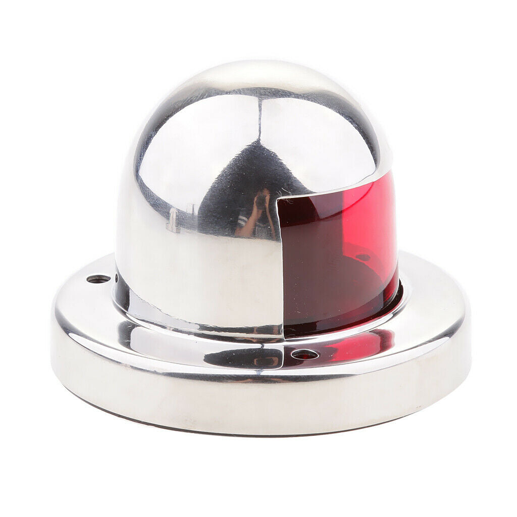 Pack Red & Green Boat Yacht LED Light 12V Stainless Steel Navigation Lamp