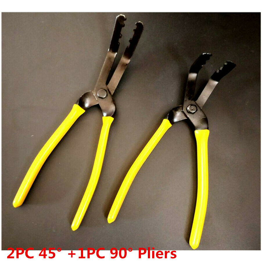 2PC Car Trim Clip Removal Pliers Door Panel Fascia Dash Upholstery Remover Tool