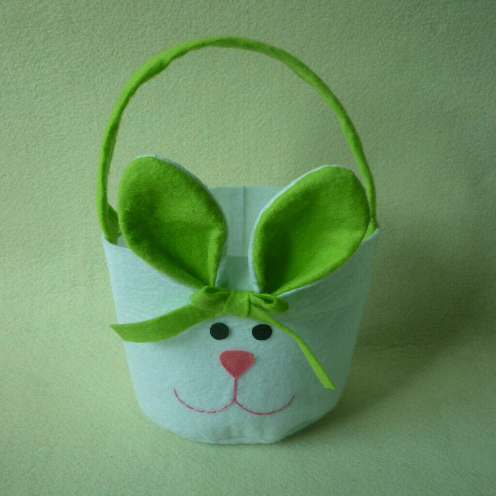 3pcs Easter Bunny Ear Bags Non-woven Fabric Rabbit Shopping Candy Bags Tote