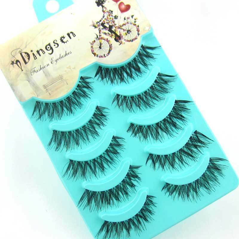 Wholesale 5 pairs Makeup  Natural Fashion False Eyelashes Soft Long Eye Lash