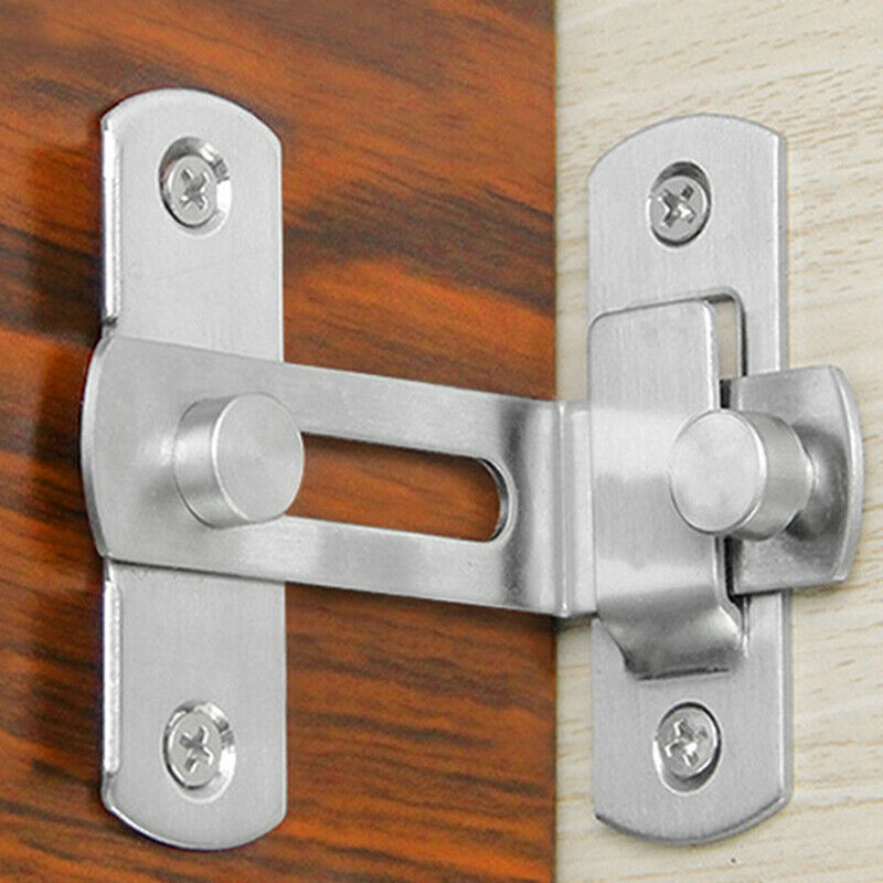 Stainless Steel 90 Degree Door Clasp Lock Shift Door Buckle Door Latch Do.l8