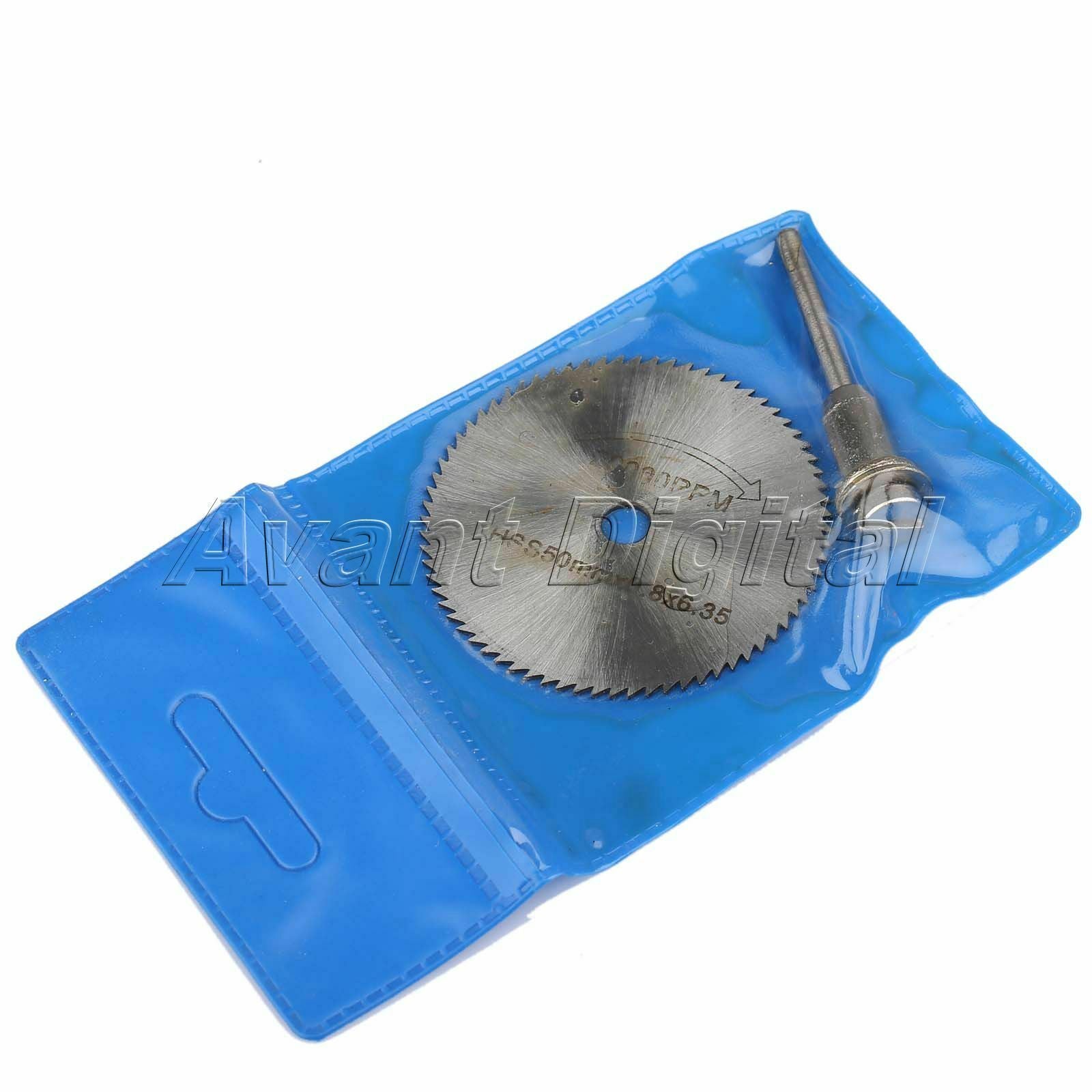 50mm HSS PVC ABS Plastic Wood Saw Blade Cut-Off Cutting Wheel Disc Mandrel New