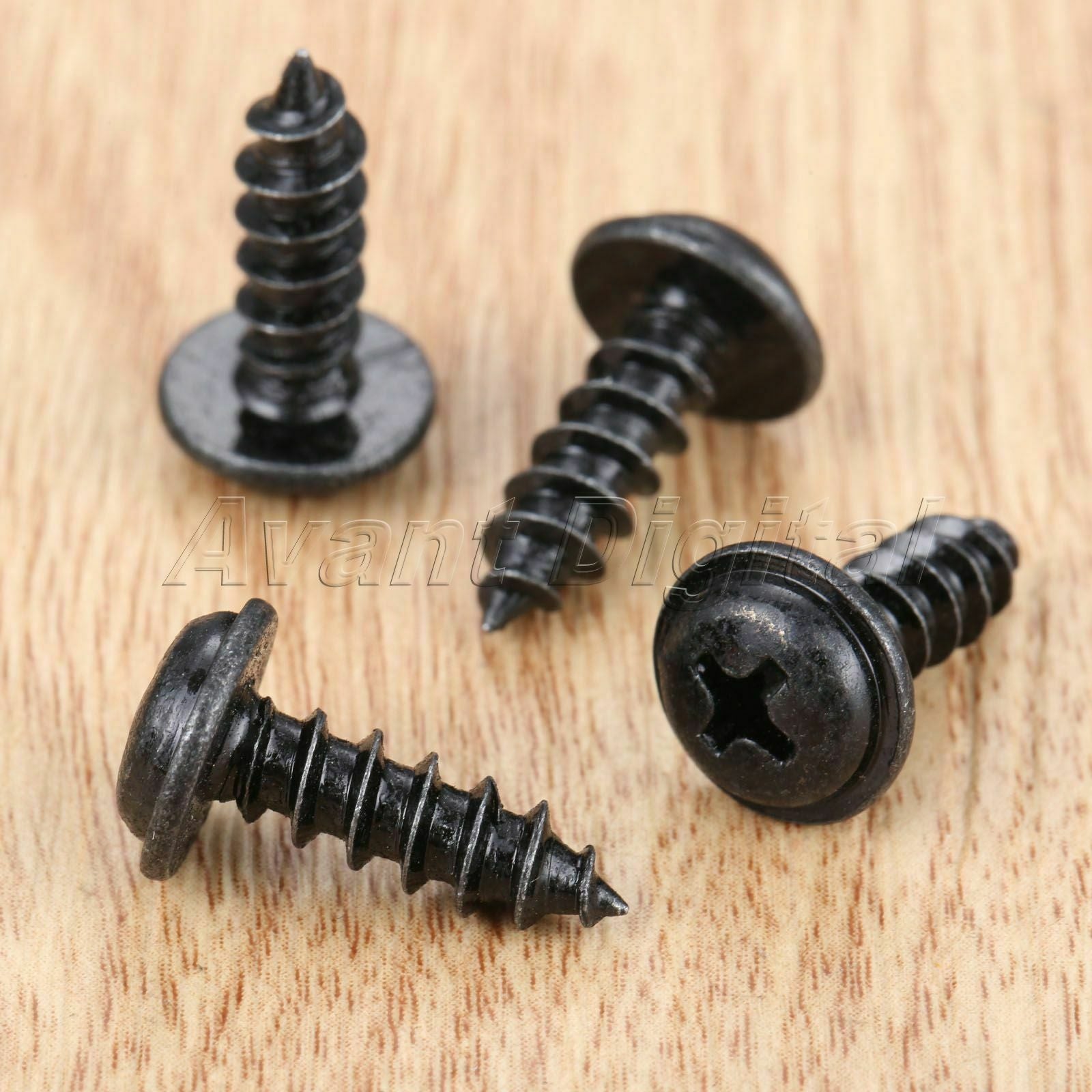 50x Auto Tapping Screws Fasteners Retainers 10.8x18.8mm Clips Metal Universal