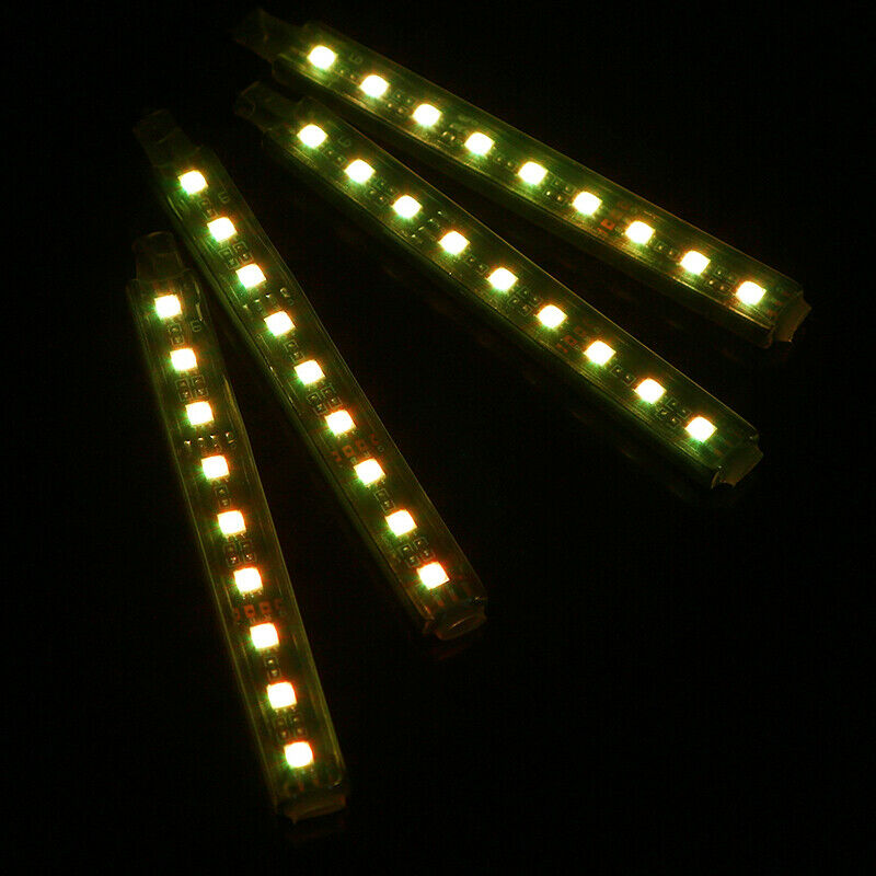 36 LED Car Auto Interior Neon Atmosphere Strip Light Remote Control 4PCS