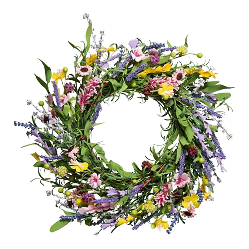 Simulation Artificial Flower Wreath Front Door Garland Farmhouse Party Decor