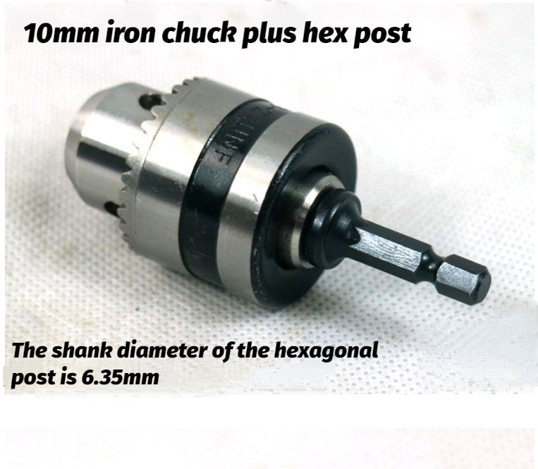 Electric Drill Chuck Converter Hexagon Shank Adapter Electric Screwdriver 10mm