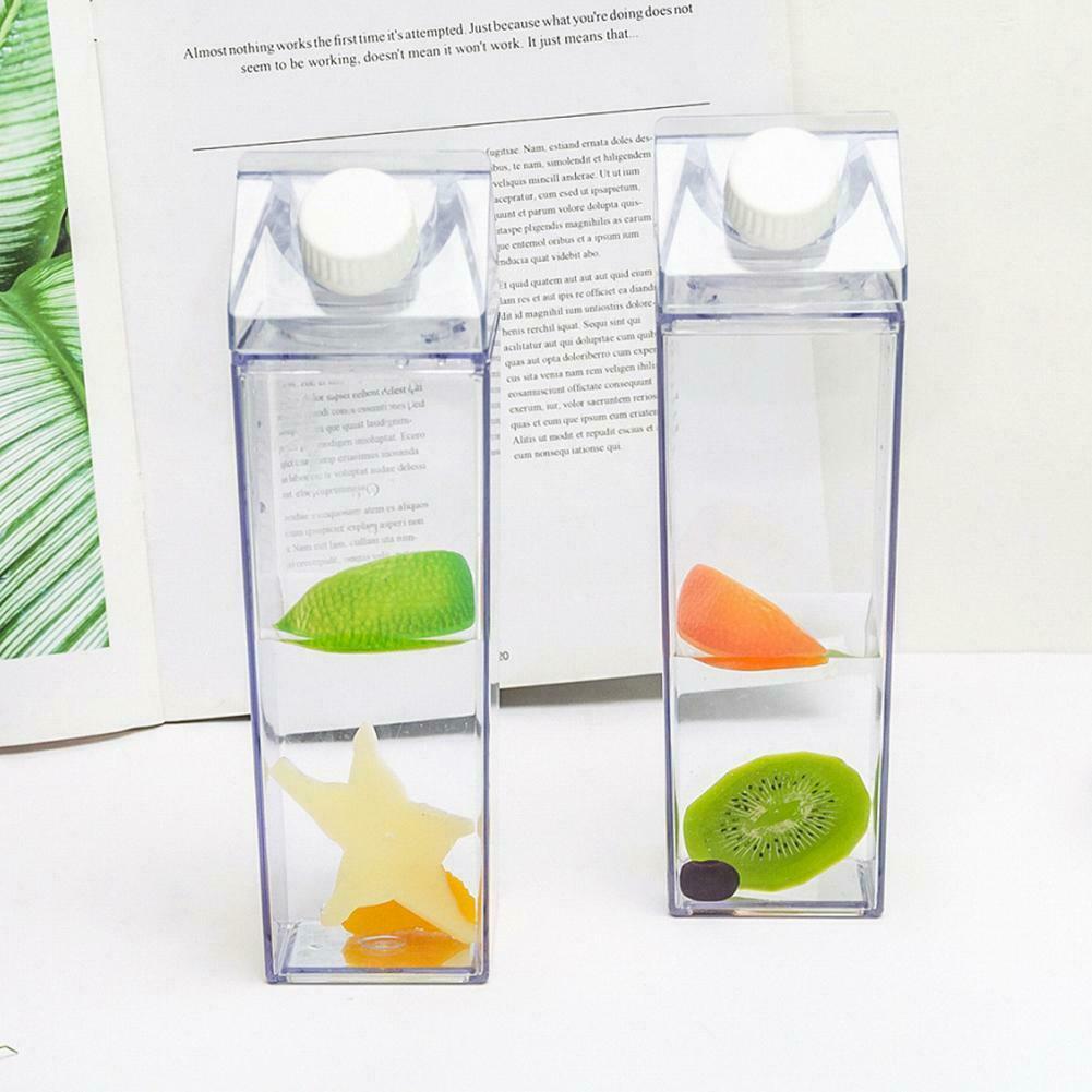 Water Bottle Drinkware Transparent Milk Bottle Leakproof for Chiildren Cycling