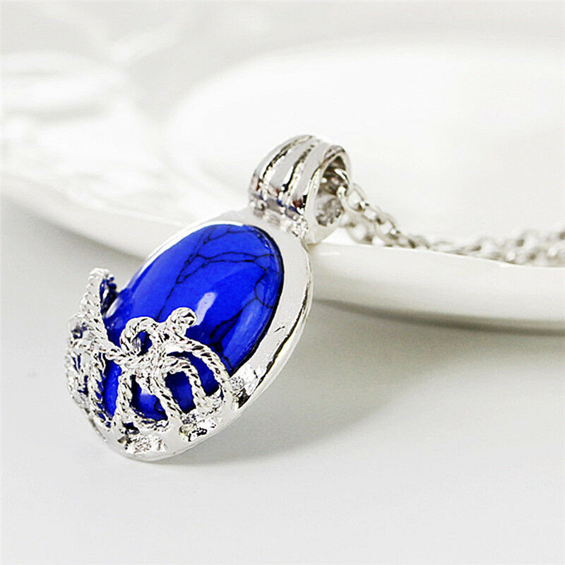 Film The Vampire Diaries Katherine Anti-sunlight Lapis Lazuli Pendant Neck.l8