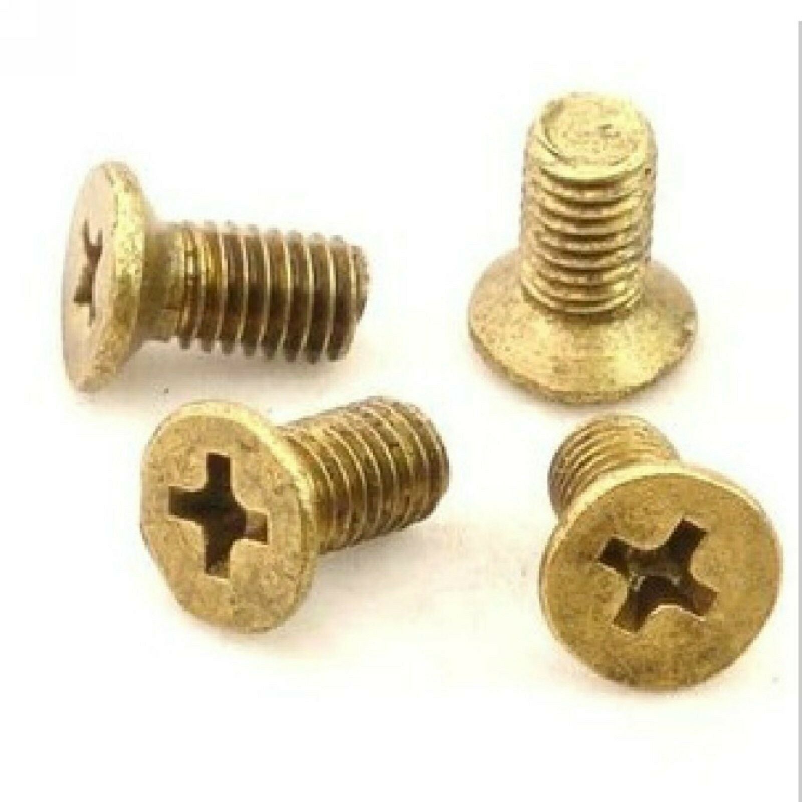 Lot100 Metric Thread M2.5*8mm Brass Countersunk Head Phillips Screws