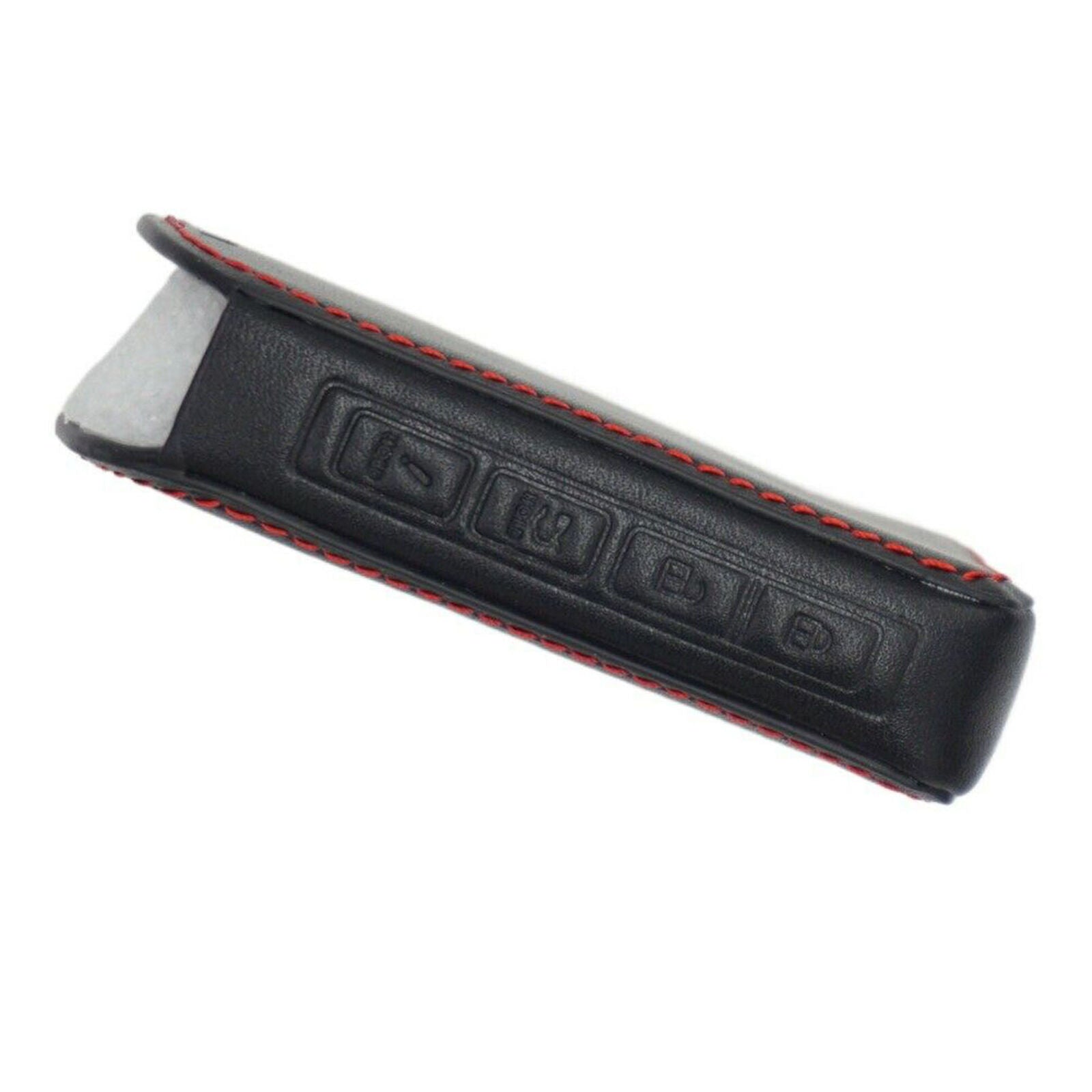 Black Leather 4 Buttons Key Cover Chain For Mazda 3 6 CX4 CX5 CX8 CX9 CX-30