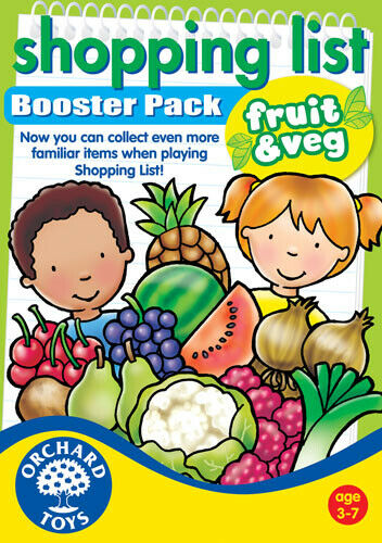 Orchard Toys 090 Shopping List Booster pack Fruit & Veg Kids Children Game 3-7Yr